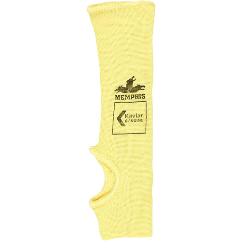 Safety Cut Pro Single-Ply Cut Resistant Sleeve, Kevlar&reg;, 10", ASTM ANSI Level A2, Yellow Moffatt Supply & Specialties
