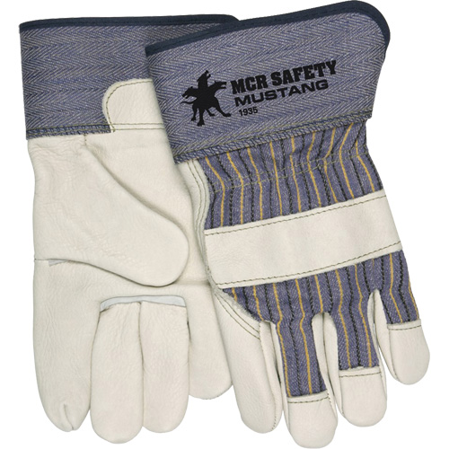 Gants dajusteur Mustang, Grand, Paume en Cuir fleur de vache, Doublure en Molleton Moffatt Supply & Specialties