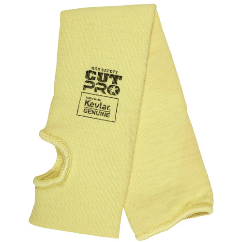 Safety Cut Pro Cut Resistant Sleeve, Kevlar&reg;, 18", ASTM ANSI Level A3, Yellow Moffatt Supply & Specialties
