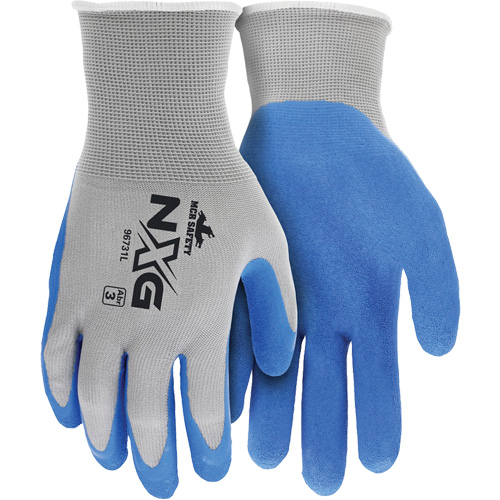 NXG&reg; Coated Gloves, Large, Rubber Latex Coating, 13 Gauge, Nylon Shell Moffatt Supply & Specialties