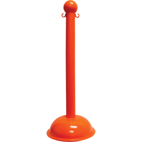 Poteau pour service intense, Hauteur de 40", Orange Moffatt Supply & Specialties
