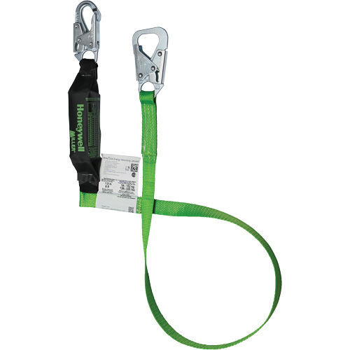 Miller&reg; BackBiter&reg; Tie-Back Lanyard, 6', Locking Snap Hook Center, Locking Snap Hook Leg Ends, Nylon/Polyester Moffatt Supply & Specialties