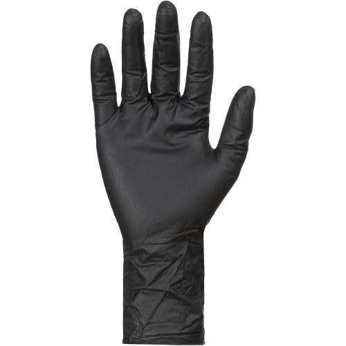 Gants jetables KeepKleen, Petit, Nitrile, 8 mils, Sans poudre, Noir Moffatt Supply & Specialties