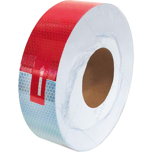 Conspicuity Tape, 2" W x 150' L, Red & White Moffatt Supply & Specialties