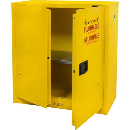 Armoire pour produits inflammables, 30 gal., 2 Porte(s), 43" La x 44" h x 18" p Moffatt Supply & Specialties