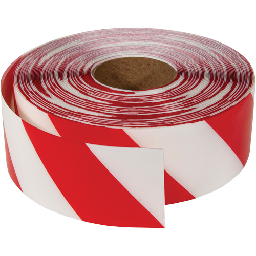 ArmorStripe&reg; Ultra Durable Floor Tape, 3" x 100', PVC, Red and White Moffatt Supply & Specialties