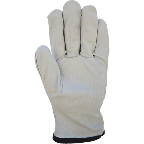 Cotton-Backed Drivers Gloves, Large, Grain Goatskin Palm Moffatt Supply & Specialties
