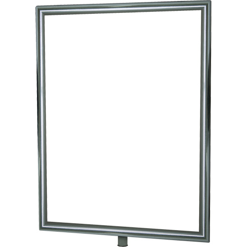 Porte-enseigne vertical robuste pour montant classique, Chrome poli Moffatt Supply & Specialties