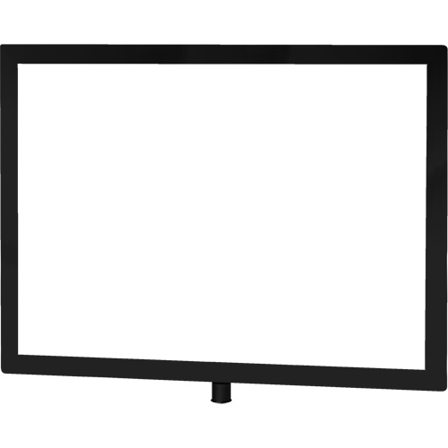 Heavy-Duty Horizontal Sign Holder for Classic Posts, Black Moffatt Supply & Specialties