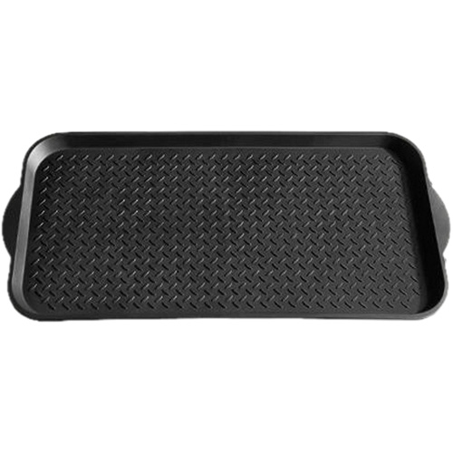 Boot Tray, Plastic, Black, 19" L x 39" W Moffatt Supply & Specialties