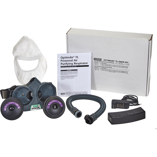 OptimAir&reg; TL PAPR Response Kit, Headcover & Faceshield, Lithium-Ion Battery Moffatt Supply & Specialties