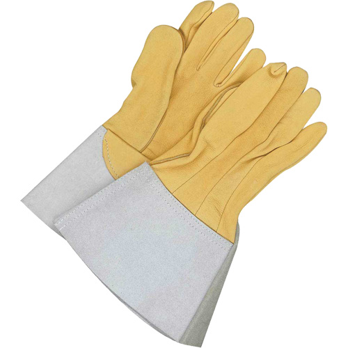 Gants de soudage &agrave; l'arc TIG en cuir de daim retourn&eacute; Gander Brand, Cuir fleur de daim, Taille 8 Moffatt Supply & Specialties