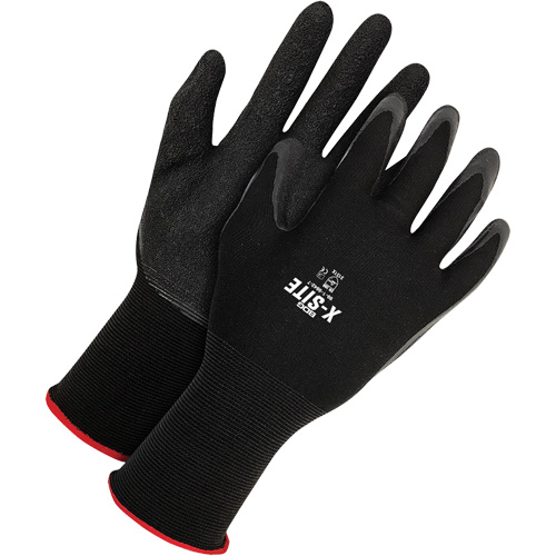 Gants enduits X-Site, 11, R&ecirc;vetement Latex, Calibre 15, Enveloppe en Nylon Moffatt Supply & Specialties