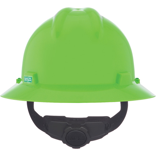 Casque de s&eacute;curit&eacute; &agrave; fente et bordure compl&egrave;te V-Gard, R&eacute;pond aux normes CSA type 1, Suspension Rochet, Non ventil&eacute; Moffatt Supply & Specialties