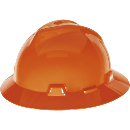 Casque de s&eacute;curit&eacute; &agrave; fente et bordure compl&egrave;te V-Gard, R&eacute;pond aux normes CSA type 1, Suspension Glissement rapide, Non ventil&eacute; Moffatt Supply & Specialties