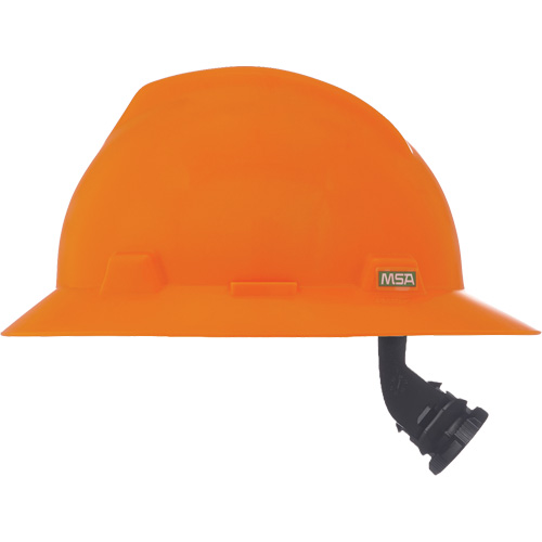 Casque de s&eacute;curit&eacute; &agrave; fente et bordure compl&egrave;te V-Gard, R&eacute;pond aux normes CSA type 1, Suspension Rochet, Non ventil&eacute; Moffatt Supply & Specialties