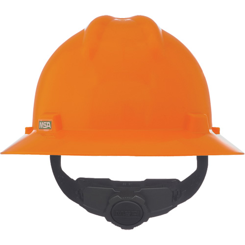 Casque de s&eacute;curit&eacute; &agrave; fente et bordure compl&egrave;te V-Gard, R&eacute;pond aux normes CSA type 1, Suspension Rochet, Non ventil&eacute; Moffatt Supply & Specialties