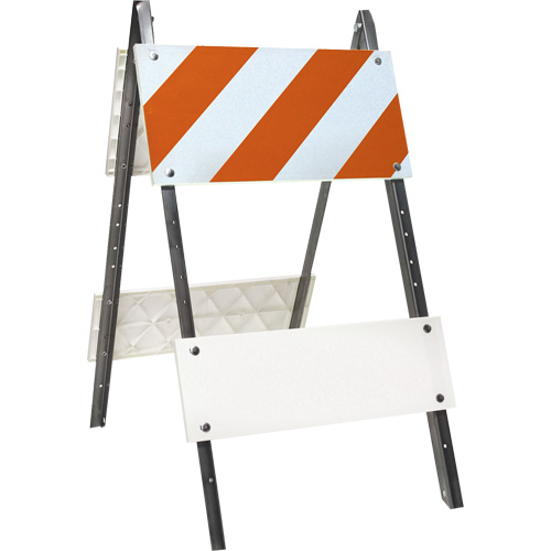Prismatic Barricade, Folding, 24" L x 45" H, Orange/White Moffatt Supply & Specialties