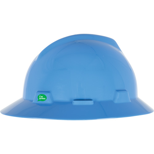 Casque de s&eacute;curit&eacute; &agrave; bord complet V-Gard GREEN avec fentes, R&eacute;pond aux normes CSA type 1, Suspension Rochet Moffatt Supply & Specialties