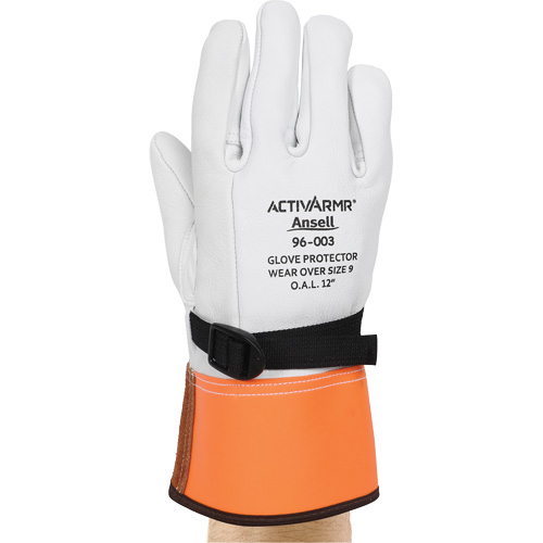 Gants de protection en cuir pour haute tension 96-003, Taille 8, 12" lo Moffatt Supply & Specialties