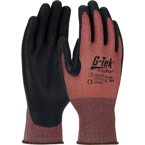 G-Tek&reg; PolyKor&reg; X7 Neuroma&reg; Cut Resistant Gloves, Size Small, 18 Gauge, Polyurethane Coated, Polyethylene Shell, ASTM ANSI Level A3/EN 388 Level C Moffatt Supply & Specialties