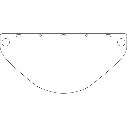 Dynamic Universal Fit Safety Visor, Polycarbonate, Clear Tint Moffatt Supply & Specialties