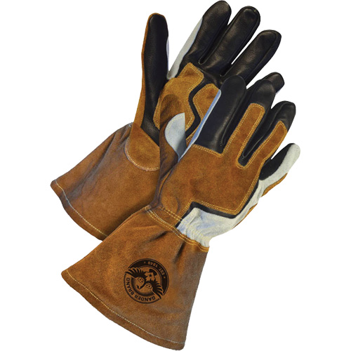 Gants de soudage &agrave; l'arc MIG Gander Brand, Cuir fleur de vache, Taille T-petit Moffatt Supply & Specialties