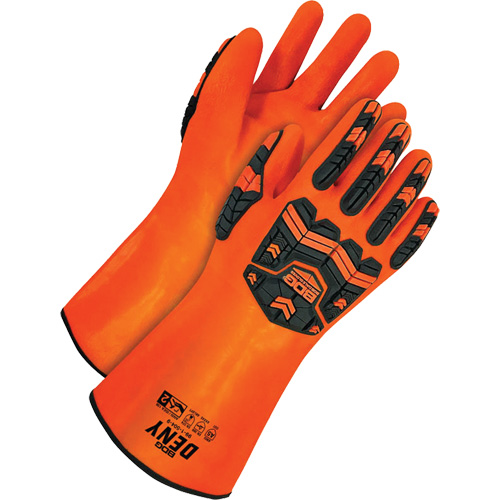 Deny Chemical Resistant Gloves, Size 9, 14" L, PVC, Terry Cloth Inner Lining Moffatt Supply & Specialties