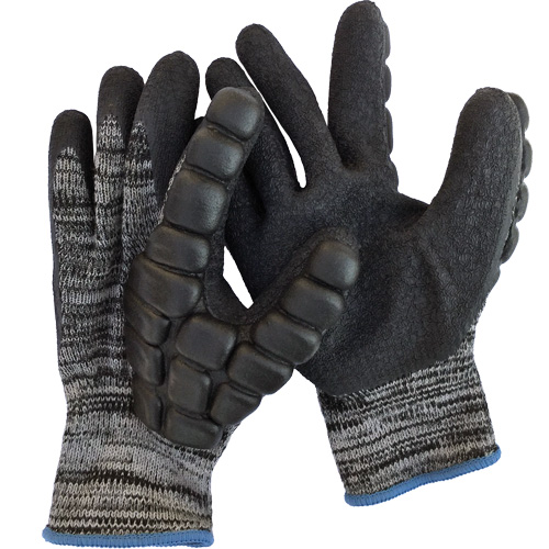 Gants antichocs enduits pour le martelage, 8/Moyen, Paume en Synth&eacute;tique, Poignet &eacute;lastique Moffatt Supply & Specialties