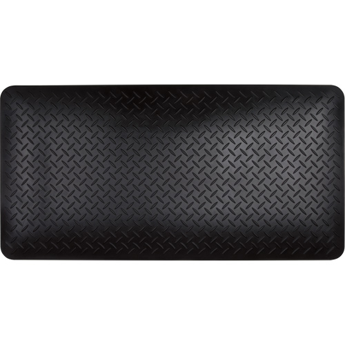 Anti-Fatigue Matting, Diamond, 1-2/3' x 3-1/4' x 3/4", Black, Polyurethane Moffatt Supply & Specialties