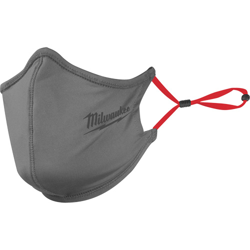 2-Layer Face Mask, Nylon/Polyester/Spandex, Grey Moffatt Supply & Specialties