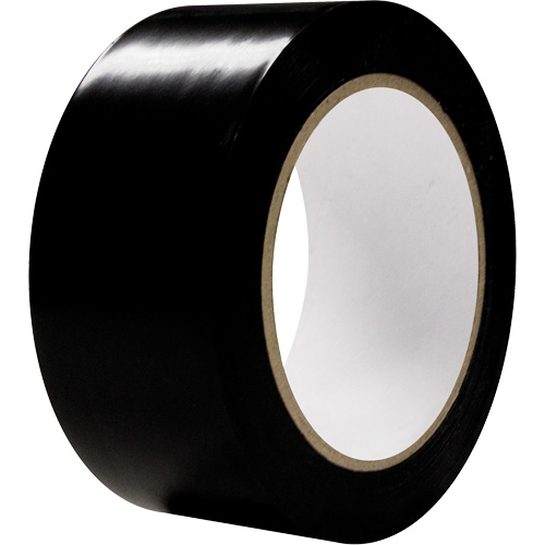 Aisle Marking Tape, 2" x 108', PVC, Black Moffatt Supply & Specialties