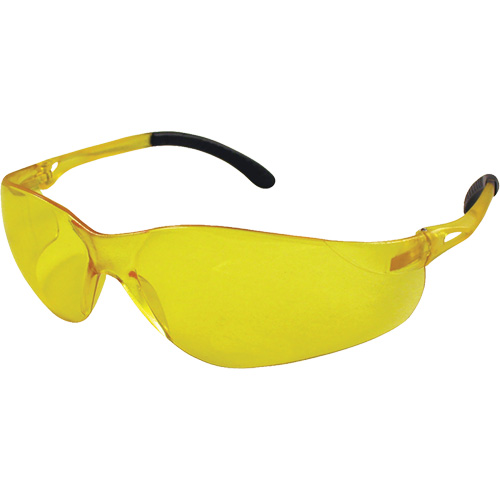 Lunettes de s&eacute;curit&eacute; Sen-Tec, Lentille Ambr&eacute;e, Anti-&eacute;gratignures, R&eacute;pond ou surpasse la norme CSA Z94.3 Moffatt Supply & Specialties