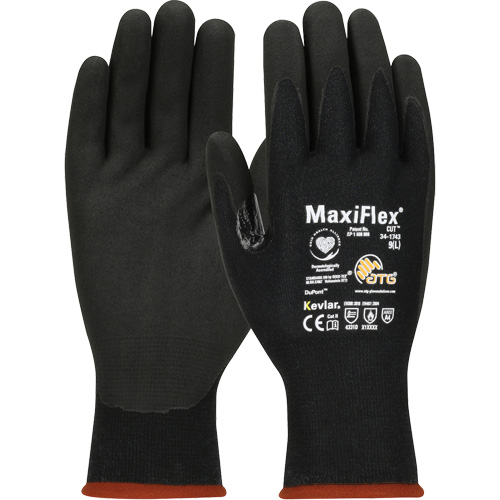 ATG MaxiFlex&reg; Cut Touchscreen Compatible Gloves, X-Small, 15 Gauge, Foam Nitrile Coated, ASTM ANSI Level A4/EN 388 Level 3/EN 388 Level D Moffatt Supply & Specialties