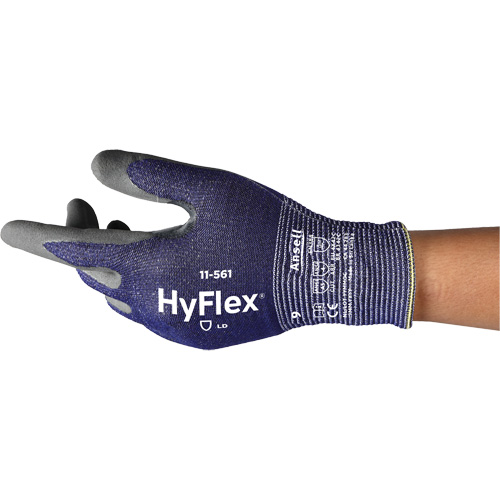 HyFlex&reg; 11-561 Cut Resistant Gloves, 5, 15 Gauge, Nitrile Coated, EN 388 Level C Moffatt Supply & Specialties