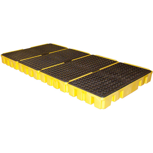 Low Profile Spill Pallet, 102 US gal. Spill Capacity, 96" x 49" x 6.5" Moffatt Supply & Specialties