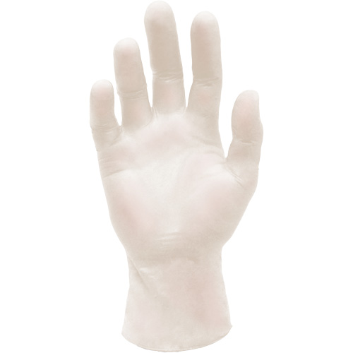Gants d'examen m&eacute;dical synth&eacute;tiques extensibles, Grand, Vinyle, 5 mils, Sans poudre, Blanc, Classe 2 Moffatt Supply & Specialties