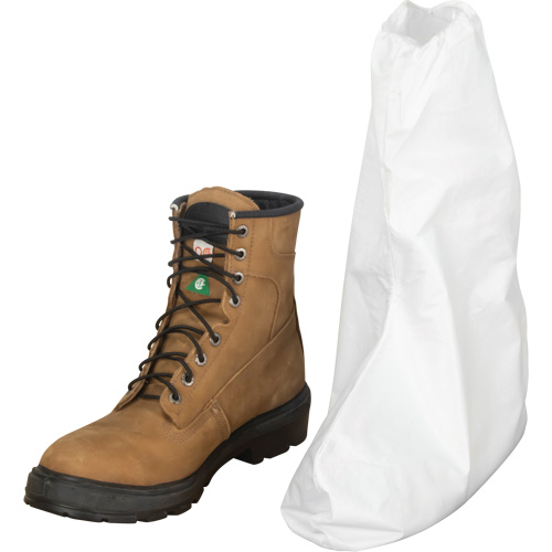 Boot Covers, One Size, Microporous, White Moffatt Supply & Specialties