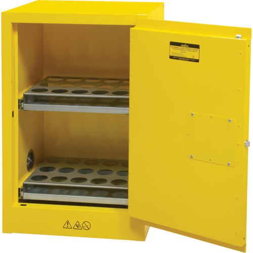 Armoire de rangement pour a&eacute;rosols inflammables, 12 gal., 1 Porte(s), 23" La x 35" h x 18" p Moffatt Supply & Specialties