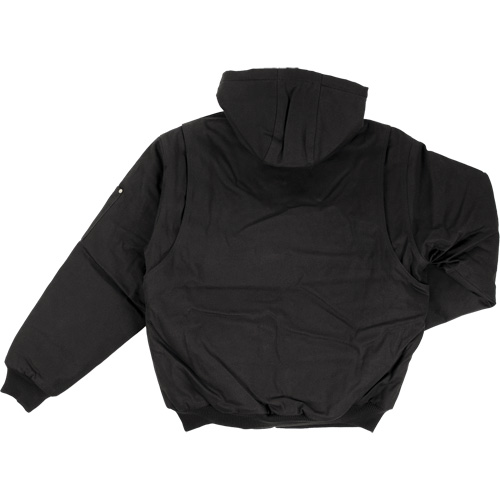 Hooded Duck Bomber Jacket, Men's, Small, Black Moffatt Supply & Specialties