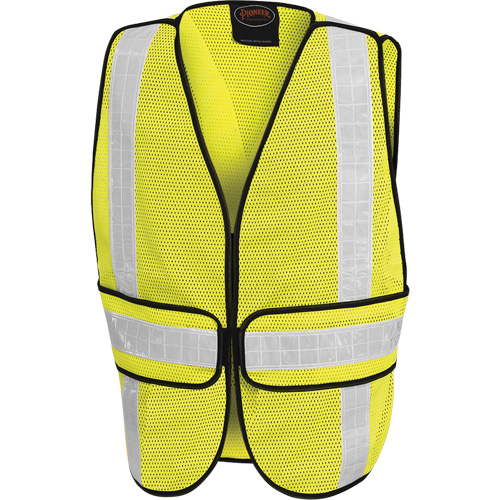 592B Gilet &agrave; mailles tout usage, Jaune lime haute visibilit&eacute;, Polyester Moffatt Supply & Specialties