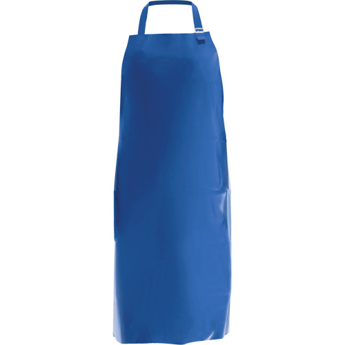 Endurosaf Bib Apron, Polyurethane, 50" L x 34" W, Blue Moffatt Supply & Specialties