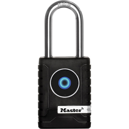 Cadenas Bluetooth pour l'ext&eacute;rieur, Thermoplastique, Largeur de 2-7/32", Pile incluse Moffatt Supply & Specialties