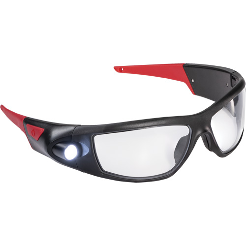 SPG400 Rechargeable Inspection Beam Safety Glasses, Clear Lens, ANSI Z87+ Moffatt Supply & Specialties