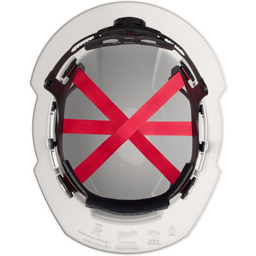 Casque de s&eacute;curit&eacute; &agrave; bord complet, R&eacute;pond aux normes CSA type 1, Suspension Rochet, Ventil&eacute; Moffatt Supply & Specialties