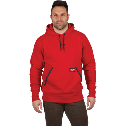 Heavy-Duty Pullover Hoodie, Men's, Small, Red Moffatt Supply & Specialties