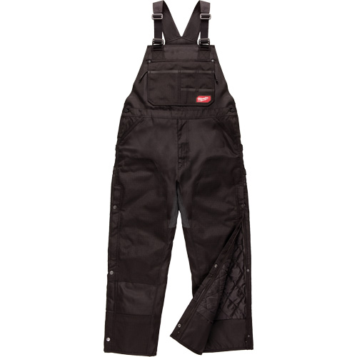 GridIron Short Length Zip-To-Thigh Bib Overall, Men's, 2X-Large, Black Moffatt Supply & Specialties