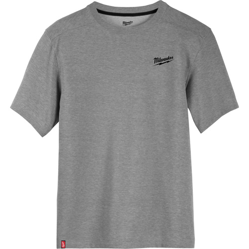 Hybrid Work Tee Shirt, Men's, Small, Grey Moffatt Supply & Specialties