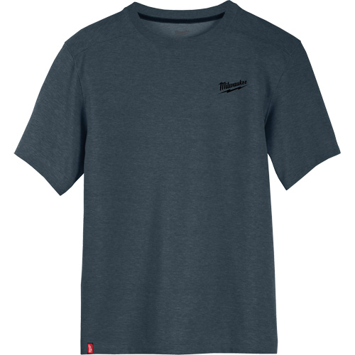 Hybrid Work Tee Shirt, Men's, Small, Blue Moffatt Supply & Specialties