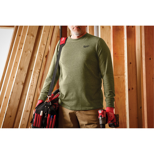 T-shirt de travail hybride, Hommes, Petit, Vert Moffatt Supply & Specialties